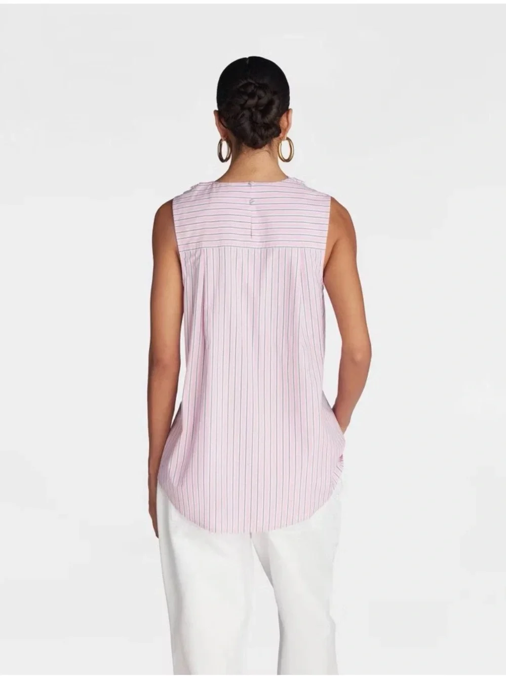 ‼️KBB by KAHLANA 'The Twist Neck Shirt' - Pink Striped